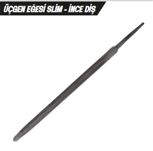 BHD 00277 ÜÇGEN EĞESİ SLİM / İNCE DİŞ / 5 MM / 12 Lİ